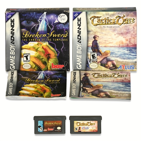 Gameboy Advance Tactics Ogre & Broken Sword Games