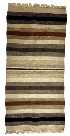 Handwoven 100% Wool Chimayo Rug, Trujillo’s Weaving Shop, NM
