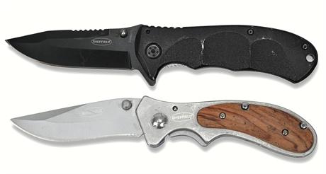 Pair Sheffield Pocket Knives