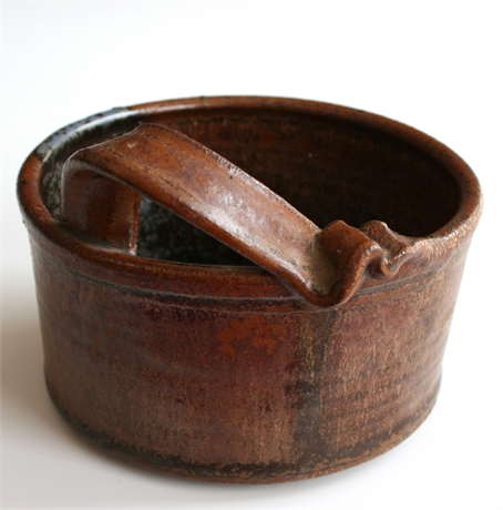 Jo Blacksher 'Graceful Handled Ceramic Bowl'