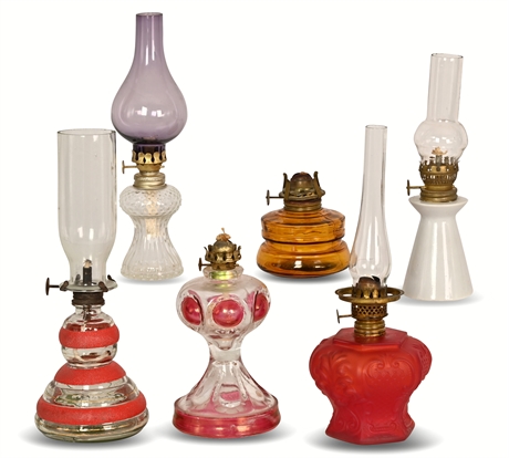 Vintage Diminutive Oil Lamp Collection