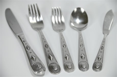 Rogers Bros "Concho" Flatware, Service for 8