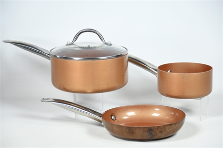 Set Copper Chef Pans