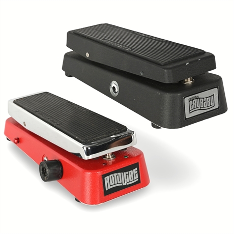 Dunlop JD-4S Rotovibe & GCB-95 Cry Baby Wah Pedals – Iconic Modulation and Wah E