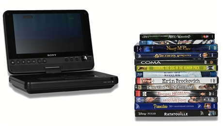 Sony Portable DVD Player with DVDs
