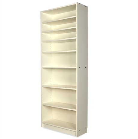 Universal White Tall Bookcase