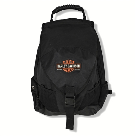 Harley-Davidson Black Backpack — Bar & Shield Logo, 20.5" x 17"