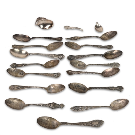 Antique Sterling Spoons Scrap or Keep