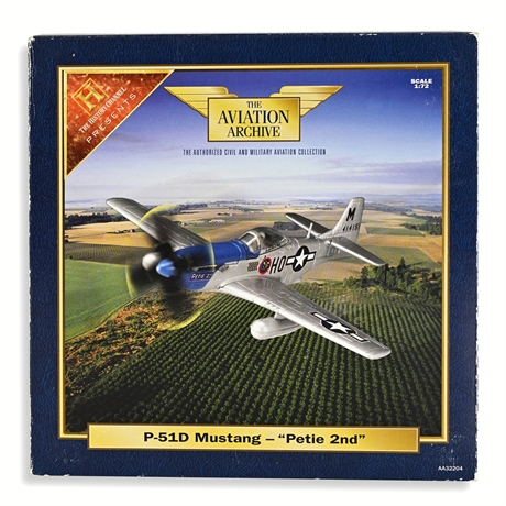 Corgi Aviation Archive P-51D Mustang "Petie 2nd" Diecast Model, 1:72 Scale