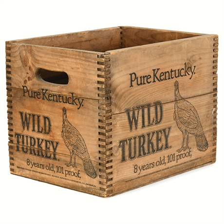 Vintage Wild Turkey Wood Crate