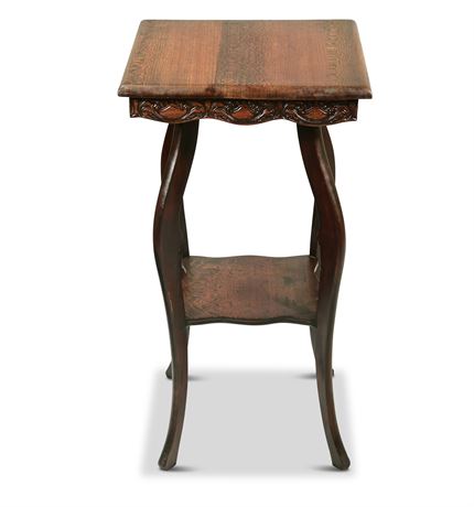 Antique Mahogany Tiered Table