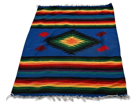 Vintage Wool Blanket from Mexico