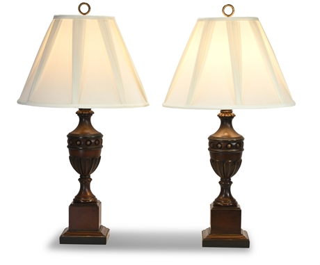 Pair 33" Table Lamps