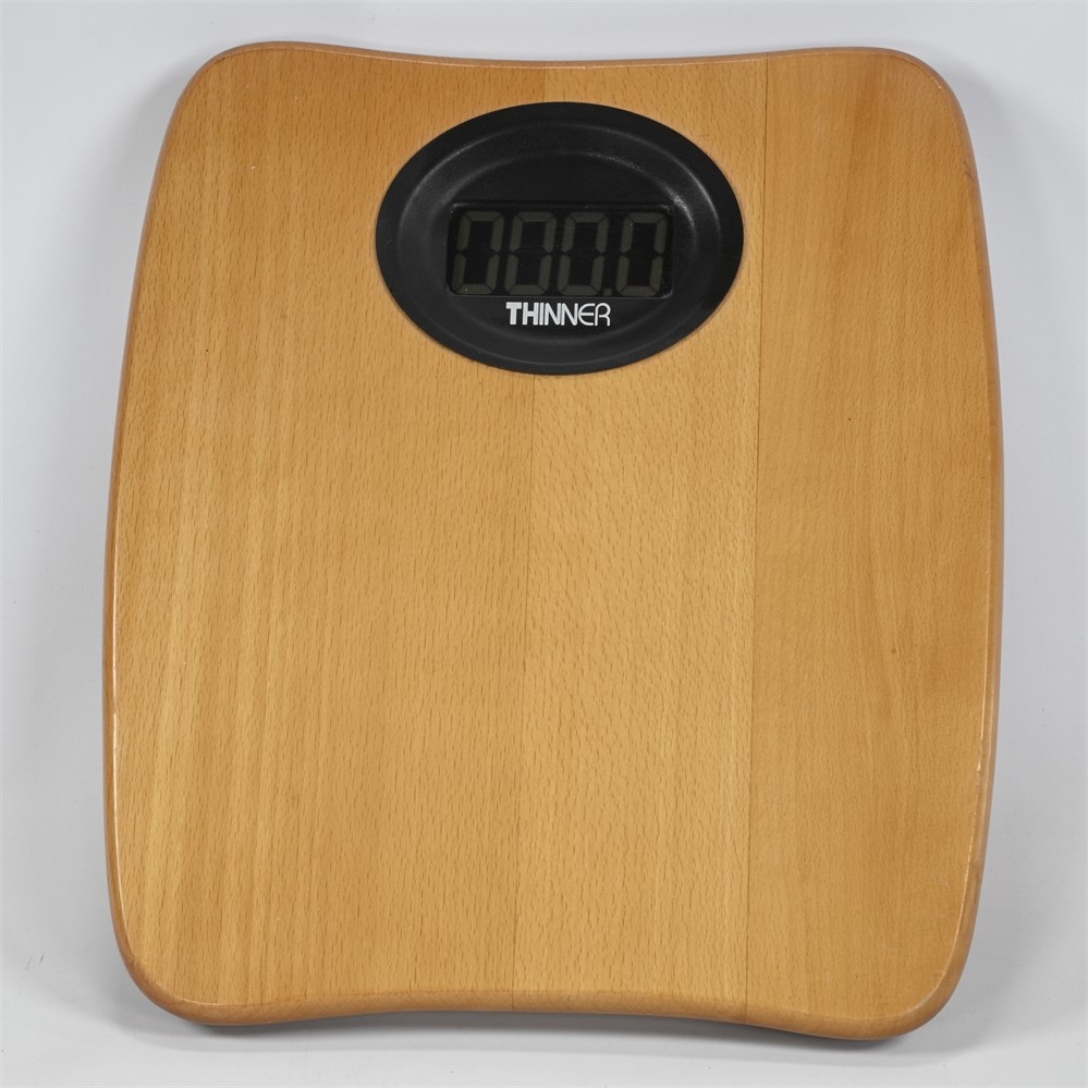 NM Auctions  Innovative Auction, Liquidation & Estate Sales - Thinner  Bamboo Bathroom Scale
