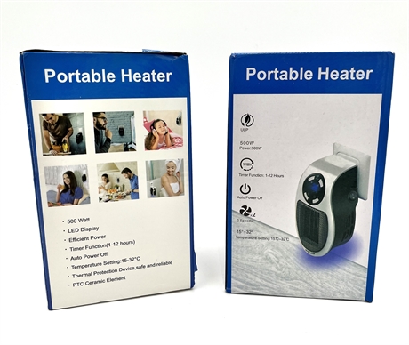 PORTABLE HEATERS - SET OF TWO