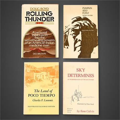 Voices of the Southwest — Lot of 4 Vintage Books on Native Life, Spirit & Land