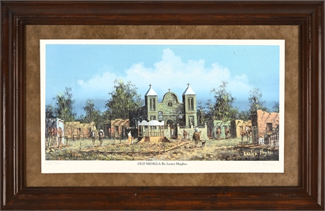 Lester Hughes “Old Mesilla” – Signed & Numbered 311/500, Framed