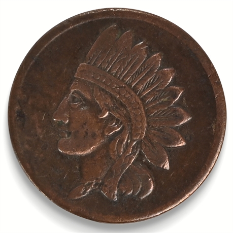 1863 Civil War Token – Indian Head Design