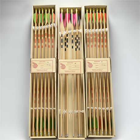 30 Vintage Archery Arrows by York