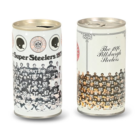 2 Iron City Beer Cans