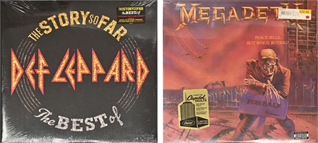 Def Leppard & Megadeth LPs