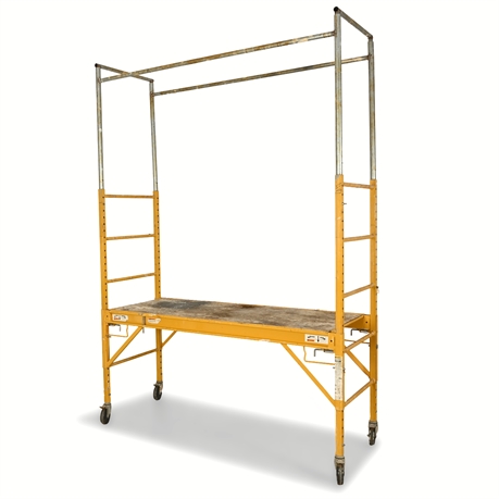 Rolling Scaffold Tower – Steel Construction on Locking Casters