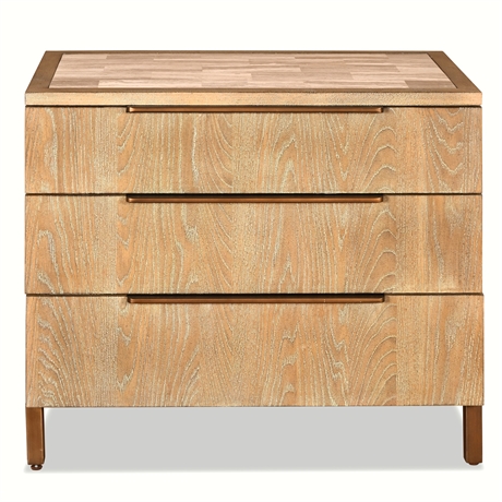 Hooker Furniture Pacifica 3-Drawer Nightstand — Light Wood, Model 6075-90016-LTW