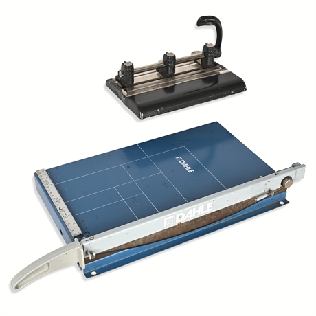 Dahle Paper Cutter & Master Series 1000 Hole Punch