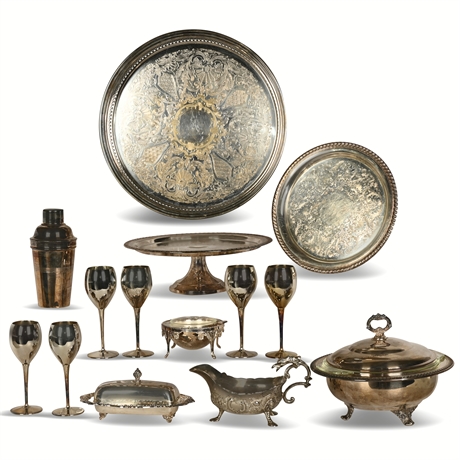 Elegant Assortment of Vintage Tableware