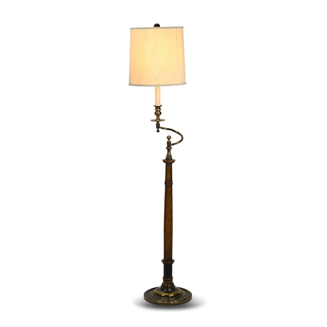 Vintage 56" Stiffel Brass Floor Lamp