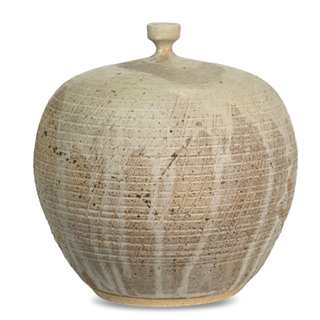 Mid Century Stoneware Vessel by Jim