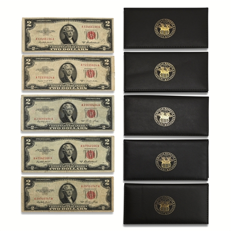 (5) $2 Red Seal Notes