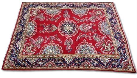 Semi Antique Persian Kashan Rug