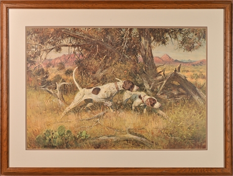 Limited Edition Hunting Scene