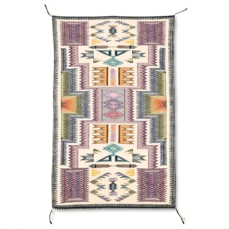 Marie Sheppard Navajo Raised Outline Rug — 49" x 27.5"