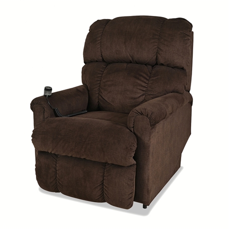 La-Z-Boy Luxury-Lift Power Recliner with Heat & Massage, Chocolate Chenille