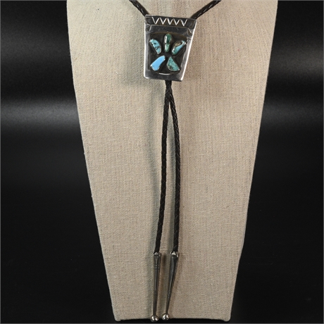 Turquoise & Sterling Bolo Tie