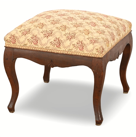 Antique Victorian Style Mahogany Footstool