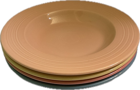 Fiestaware Wide Rimmed Soup Bowls