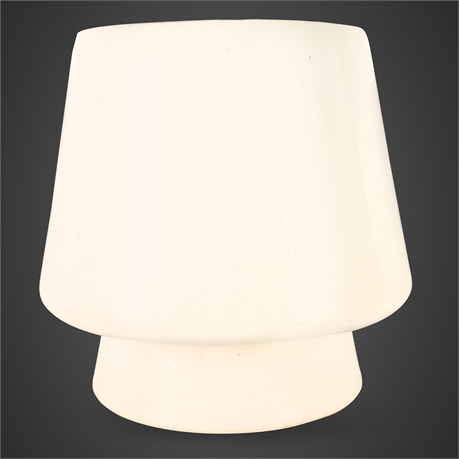 22lb Large MCM Ceramic Cachepot — Ivory/Black, 17" Diameter