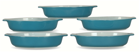 (5) Vintage Pyrex Tableware Au Gratin