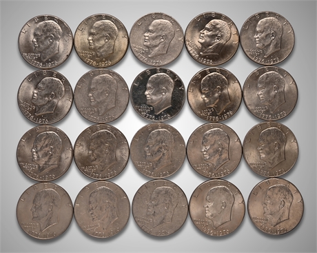 1976 (20) Eisenhower Dollars