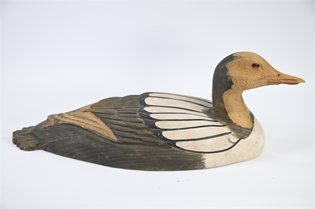 Antique Unfinished Decoy Duck
