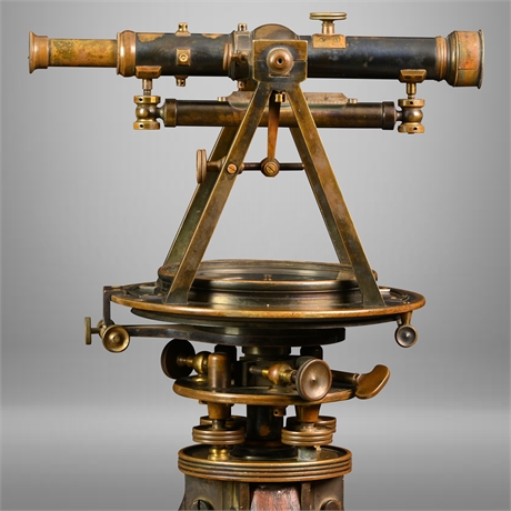 Antique W.L.&E. Gurley Surveying Transit & Compass