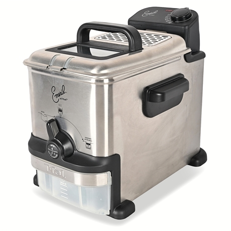 Emeril by T-Fal Deep Fryer F49-A with Auto Oil Filtration & Manuals