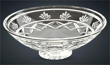 Vintage Waterford Crystal 8" Shallow Footed Bowl