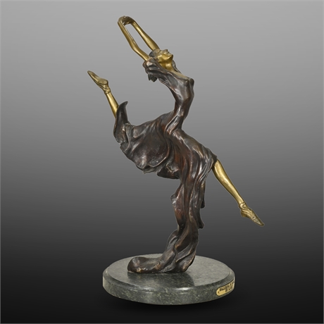 Ballerina in Flight Louis Icart Classic Art Deco Bronze Sculpture