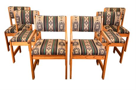 (6) Classic Oak Chairs