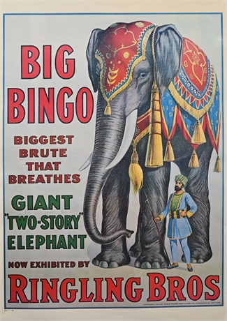 Ringling Bros Big Bingo Poster