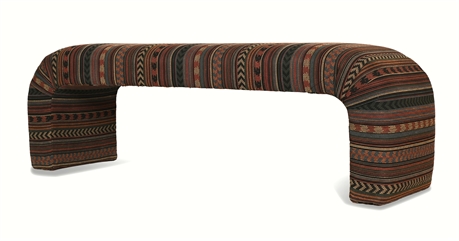 Circa 1980s Waterfall Bench Attributed to Steve Chase